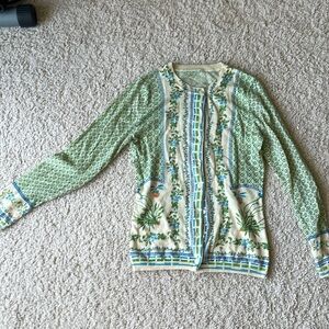 Green cardigan